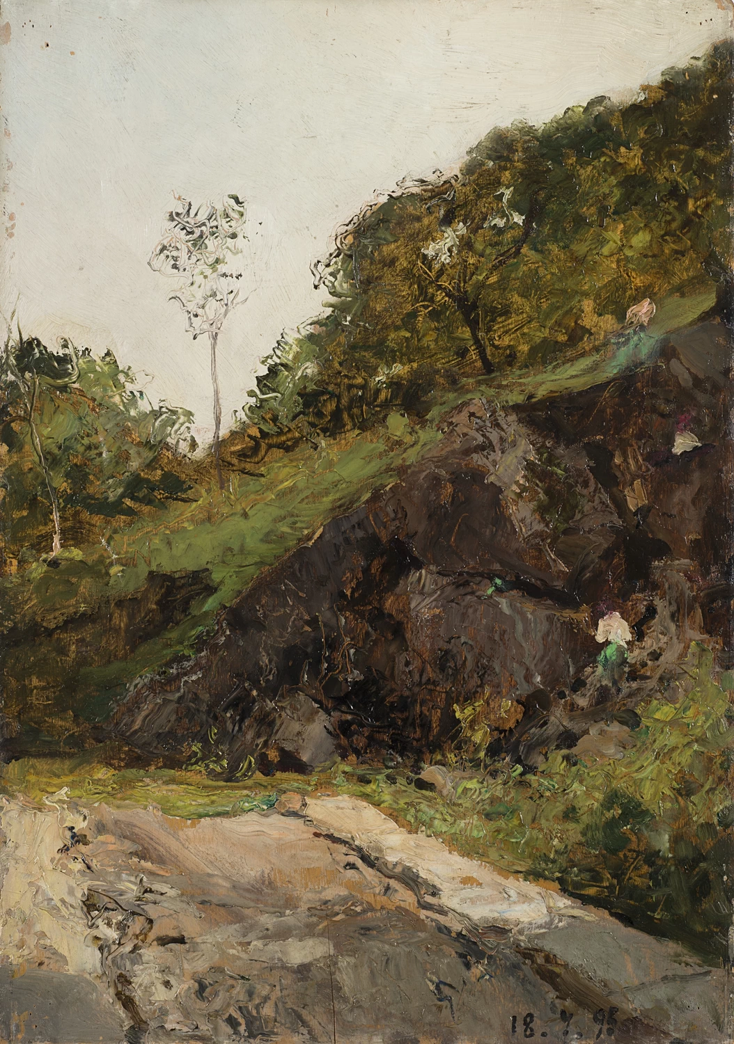 Strada di campagna al sole